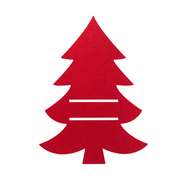 X08871.08 - Filcowe kieszonki na sztućce Tweegy, czerwony 