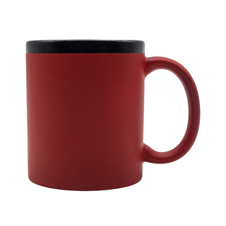 R85324 - Kubek ceramiczny Velluto 350 ml, czerwony 