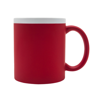 R85326 - Kubek ceramiczny Velutti 350 ml, czerwony 